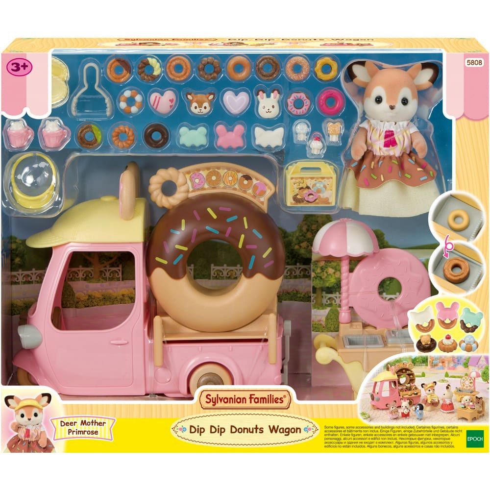 Sylvanian Families - Dip Dip Donuts Wagon - Toy Vehicle