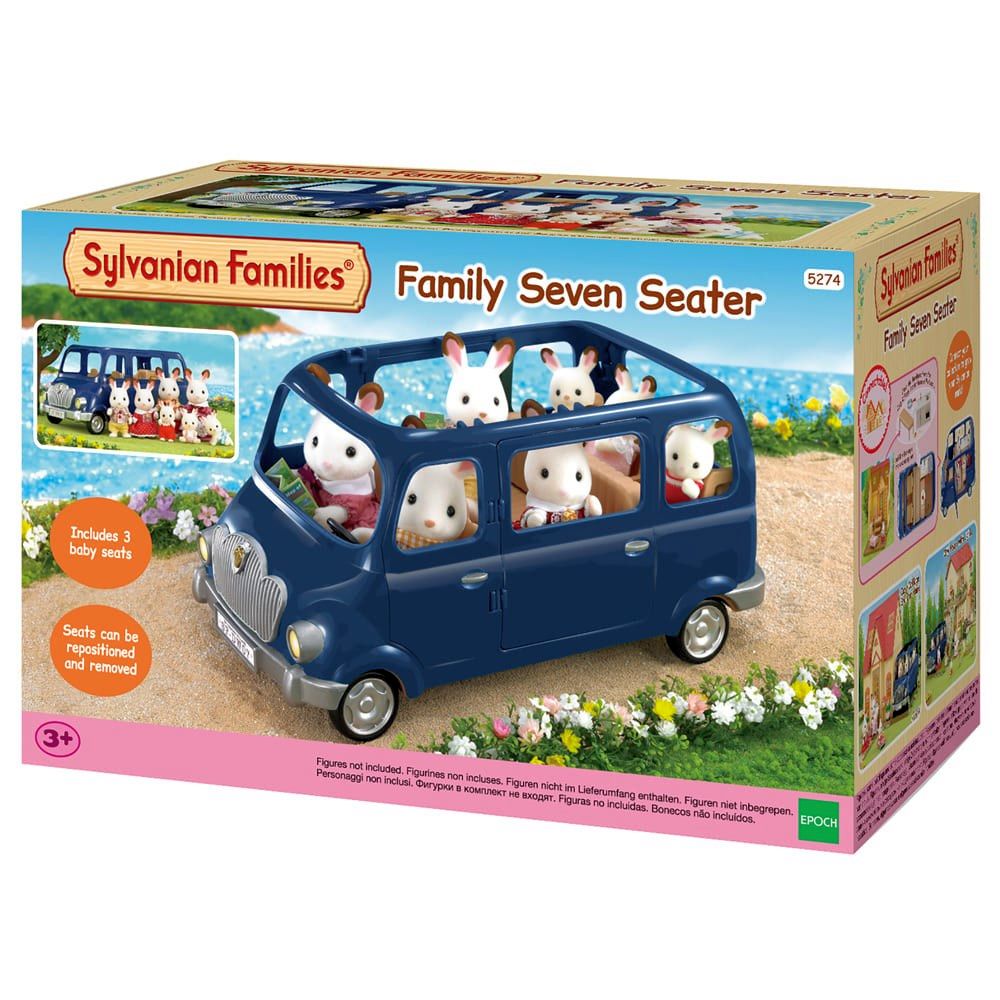 Sylvanian Families Family Seven Seater Van Left Hand Drive