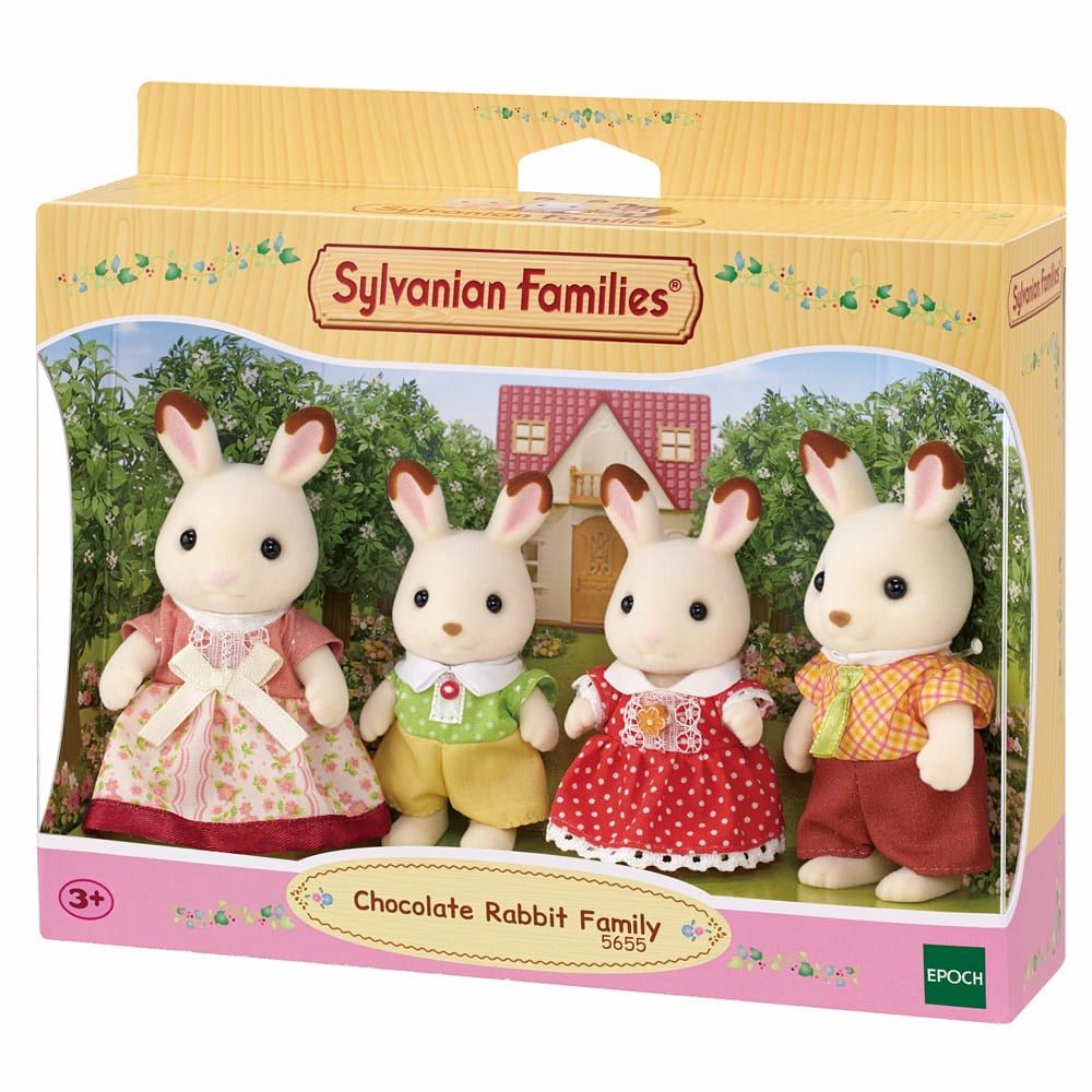 Sylvanian Families Chocolate Rabbit Family New