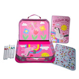 Markerific Jr. - Colour Me Carry Case - Upbeat Unicorns