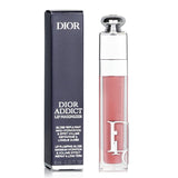 Christian Dior Addict Lip Maximizer Gloss in #038 Rose Nude, 6ml; hydrating, plumping, 90% natural ingredients, mirror shine.