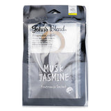 Hanger-type fragrance sachet with Musk Jasmine aroma, ideal for deodorizing drawers, closets, and cars for up to 6 weeks.