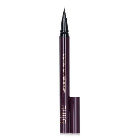 Blinc Micro Point Eyeliner Pen in Black with precise tip, vegan formula, quick-drying, and long-lasting for flawless eye looks.