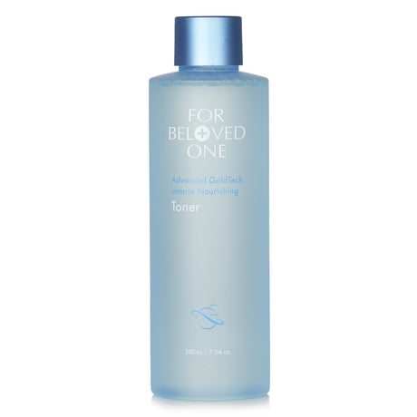 Advanced nourishing toner for hydrated, radiant skin with ACB Bio-Chelate Gold PF and Copper Peptide technology.
