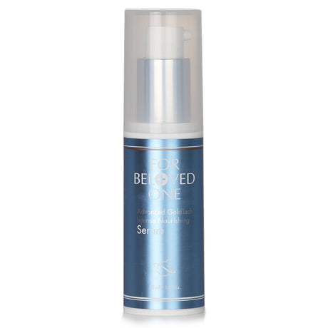 Advanced GoldTech Intense Nourishing Serum in elegant packaging, enriched with Golden Blue Copper Technology for radiant, hydrated skin.