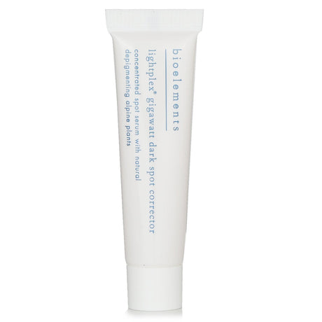 Bioelements LightPlex GigaWatt Dark Spot Corrector, 8.8ml, evens skin tone and fights dark spots with Alpine plant extracts.