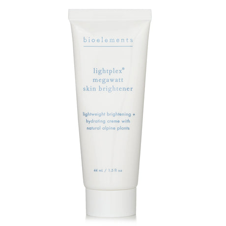 Bioelements LightPlex MegaWatt Skin Brightener, 44ml, brightens and hydrates skin, targeting discoloration and UV damage.