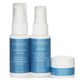 Bioelements 3-Step Mini Starter for Oily Skin set, featuring cleanser, toner, and moisturizer for balanced, refreshed skin.