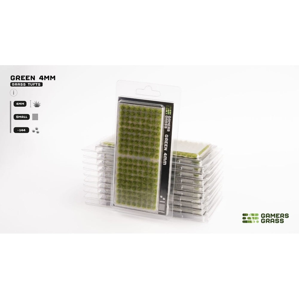 Gamers Grass - Grass Tufts - Green 4mm - Small - Miniature Figure
