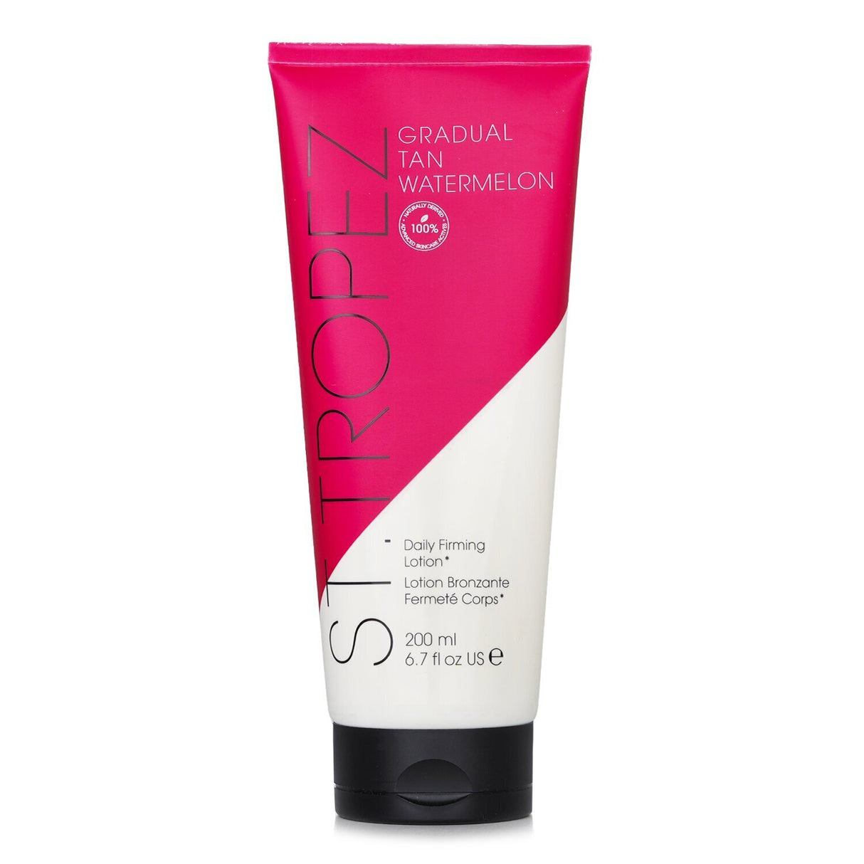 Lightweight, ultra-hydrating gradual tanning lotion with watermelon scent for a natural glow and firmer skin.