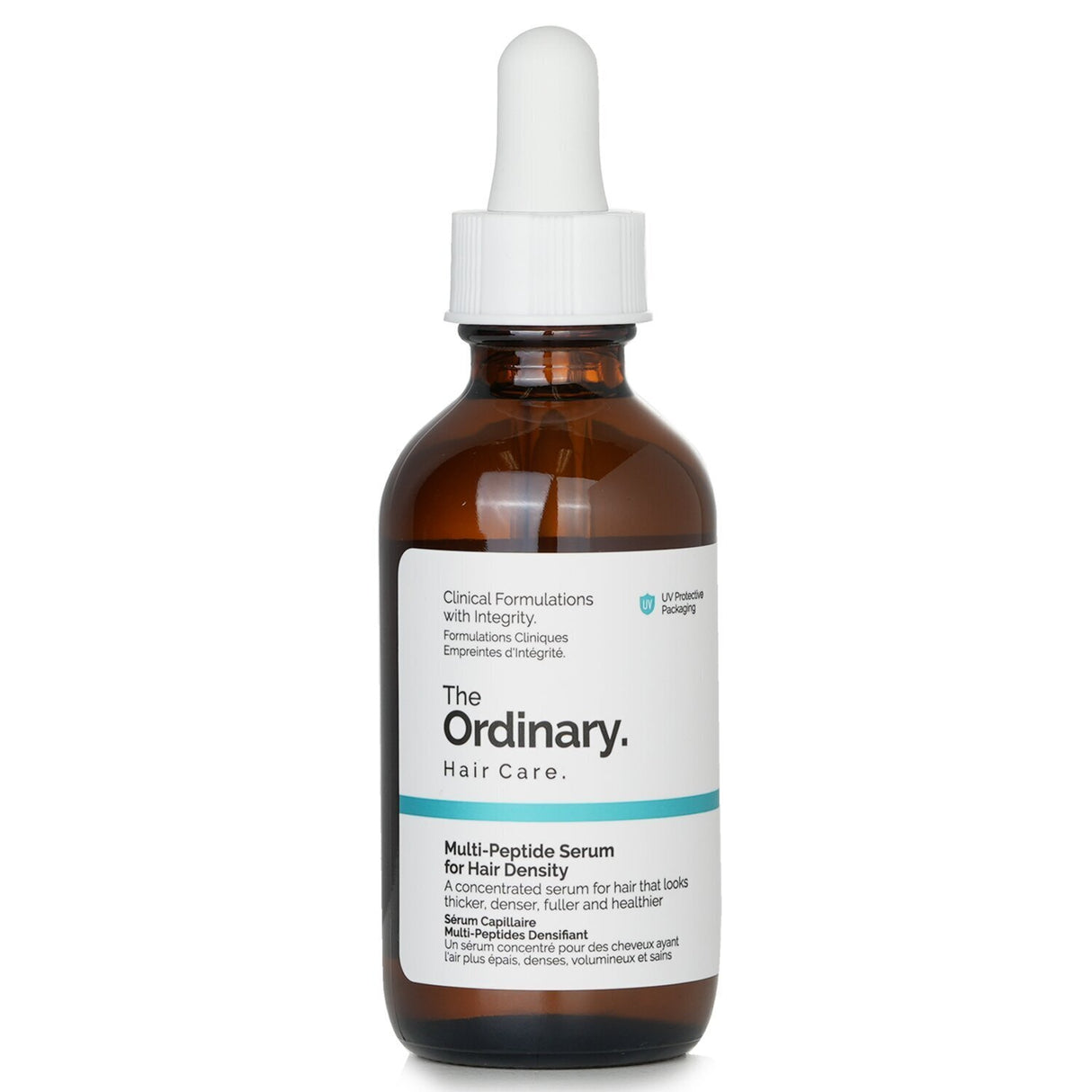 Lightweight Multi-Peptide Serum for Hair Density by The Ordinary, enhancing scalp health for fuller, thicker hair.