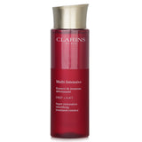 Clarins Super Restorative Smoothing Treatment Essence in a 200ml bottle, designed to rejuvenate aging skin and boost radiance.