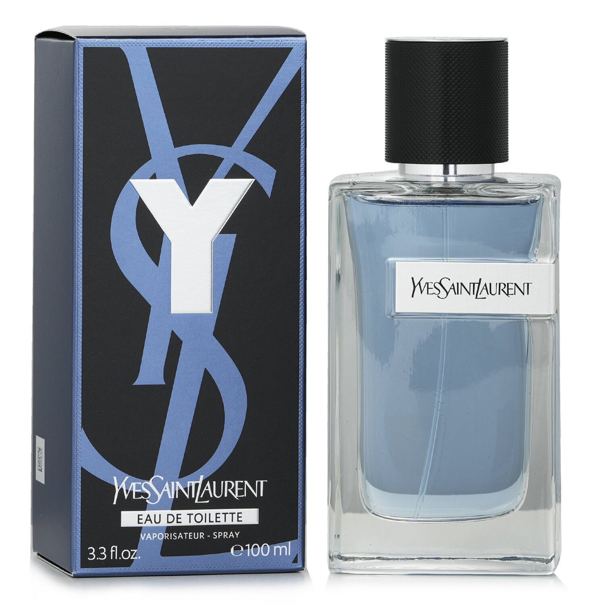 Yves Saint Laurent Y Eau De Toilette Spray 100ml: a spicy woody fragrance for men with notes of bergamot, sage, and musk.