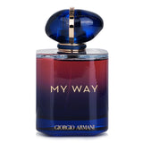 Giorgio Armani My Way Parfum Refillable 90ml: Floral woody fragrance with bergamot, tuberose, cedarwood, and sustainable sourcing.