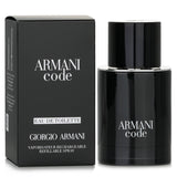 Giorgio Armani Code Eau de Toilette Spray 50ml, featuring citrus top notes, floral heart, and warm base for sophisticated men.