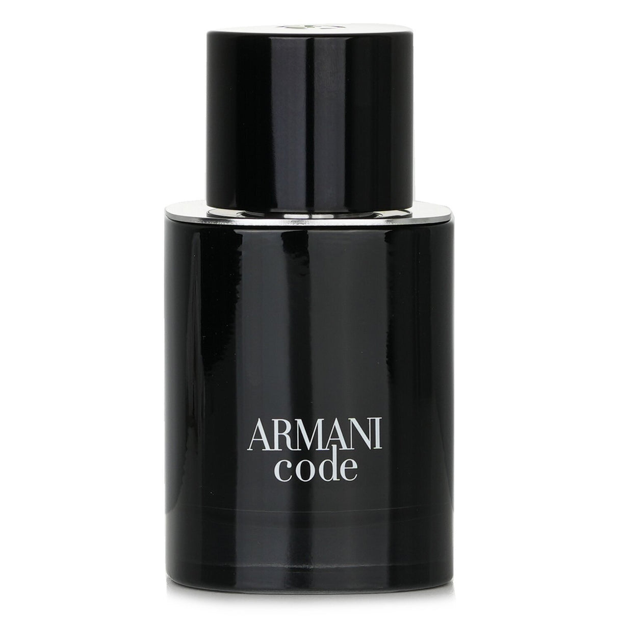 Giorgio Armani Code Eau de Toilette Spray in a sleek bottle, featuring refreshing citrus notes and warm wood aromas for modern men.