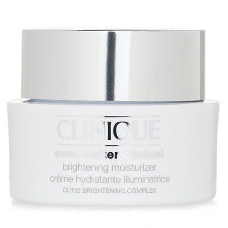 Clinique Even Better Clinical Brightening Moisturizer in 50ml, enhances skin tone, targets discoloration, hydrates, and soothes.