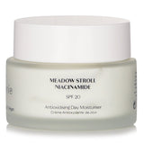 Vegan moisturizing cream with SPF 20, Avocado Oil, and Niacinamide for hydration, reduced pores, and youthful skin.