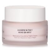 Flanerie Restorative Night Cream in 45ml, vegan formula with Rose Quartz for radiant, rejuvenated skin overnight.