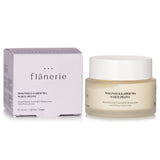 Flanerie Resurfacing Overnight Moisturiser in 45ml, brightening and anti-aging vegan formula with White Peony and Moringa Oil.