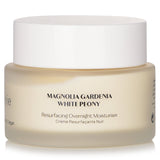 Flanerie Resurfacing Overnight Moisturiser in a 45ml jar, a vegan treatment for brightening and rejuvenating skin overnight.