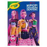 Crayola K-Pop Demon Hunters Colouring Book 96pp - Marker Set