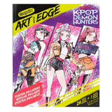 Crayola K-Pop Demon Hunters Art with Edge Coloring Book - Marker Set