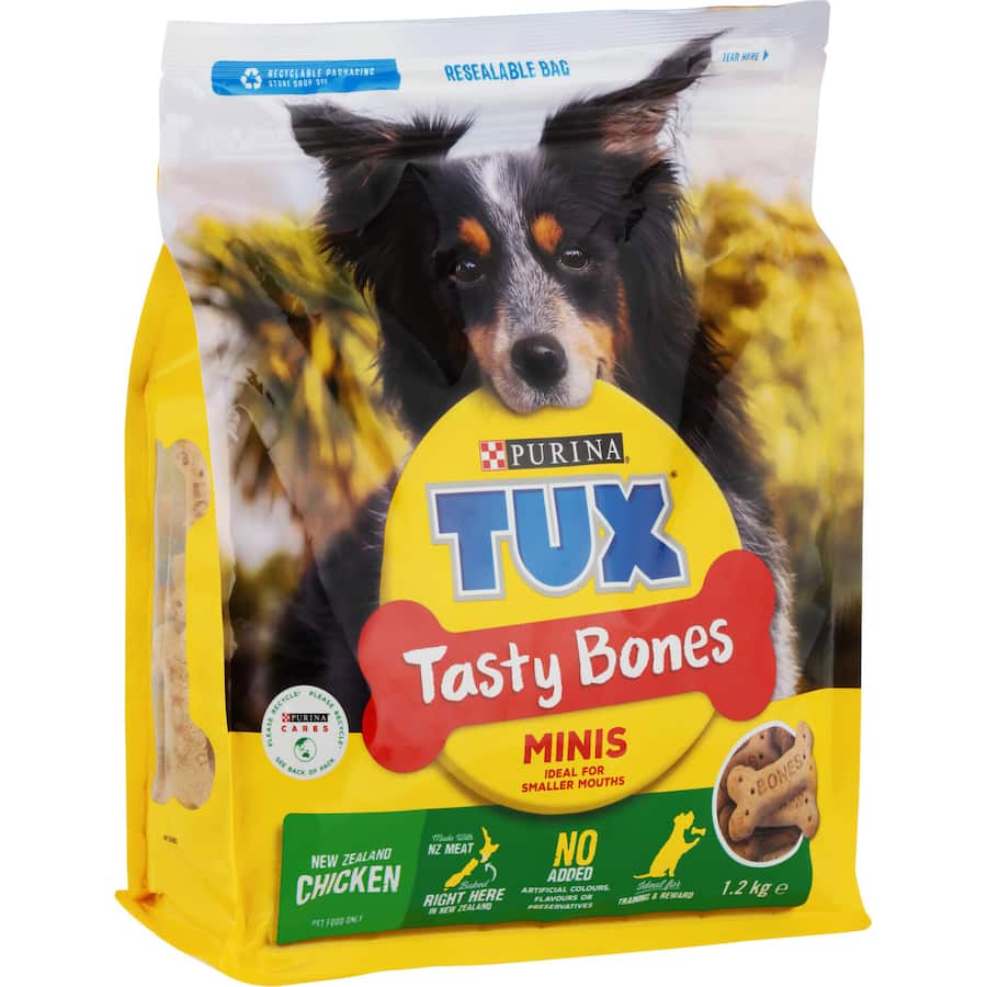 Tux Tasty Bones Dog Treats Minis Bag 1.2kg