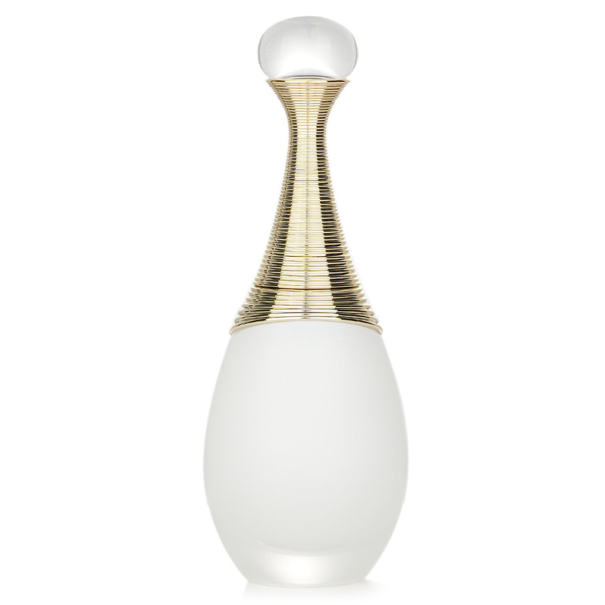 Elegant opalescent bottle of Christian Dior J'adore Parfum D'eau, a fresh floral fragrance for modern women, 50ml.