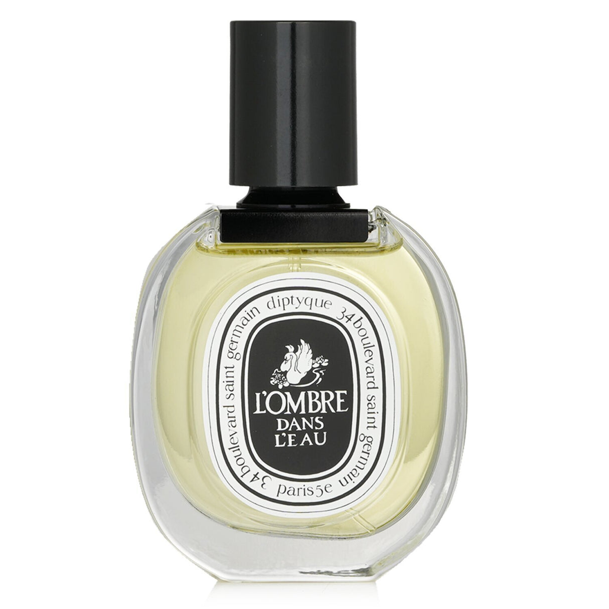 Diptyque L'Ombre Dans L'Eau Eau De Toilette, a floral green fragrance with blackcurrant leaf and rose notes in a 50ml spray.