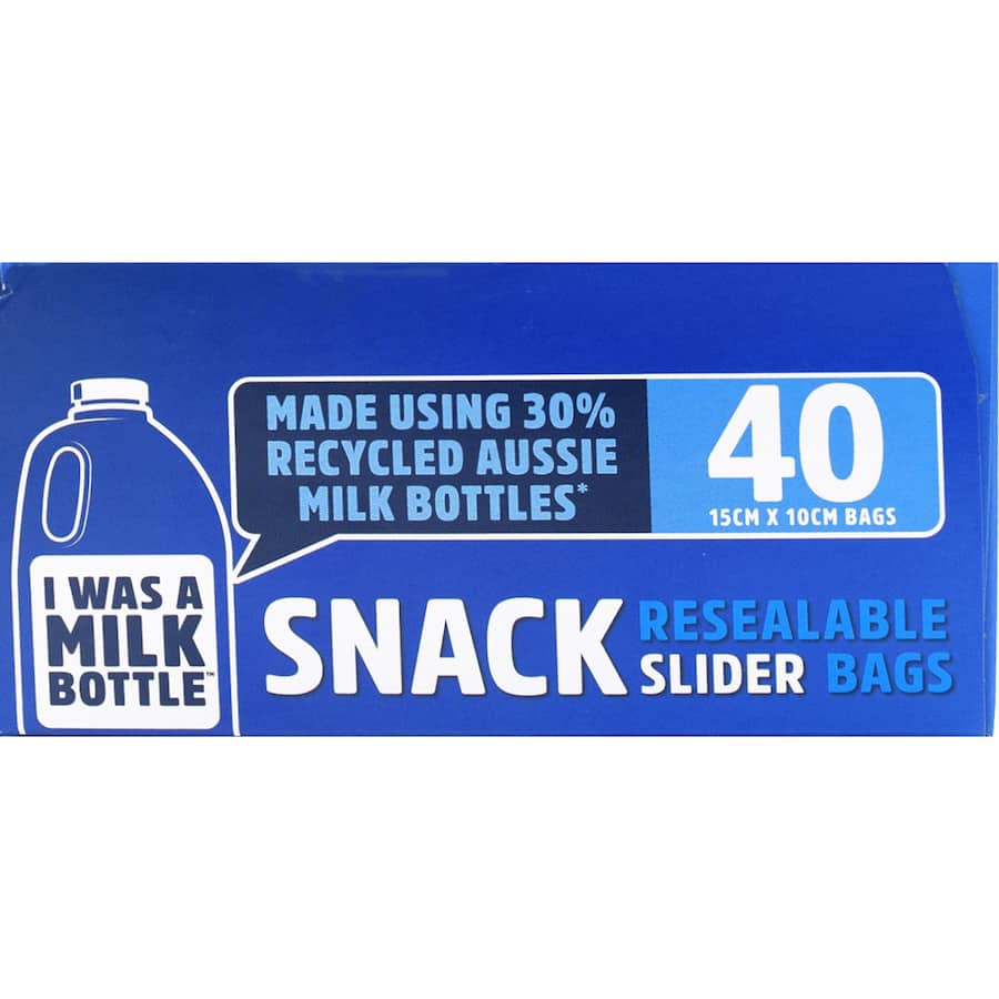 I Was A Milk Bottle Snack Bags Resealable 40pack