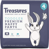 Treasures Dry & Snug Nappy Pants Toddler 10-15kg Convenience 18pack