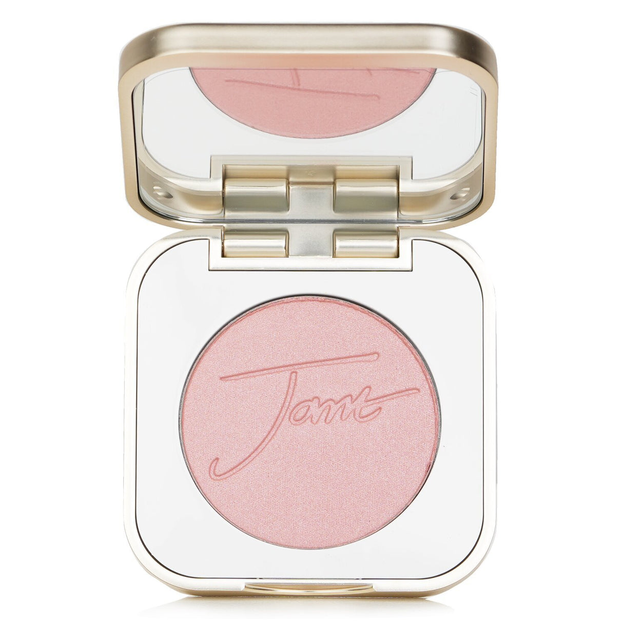 Natural blush in Cotton Candy shade, 3.2g, offers soft color with nourishing minerals, great for cheeks and more.