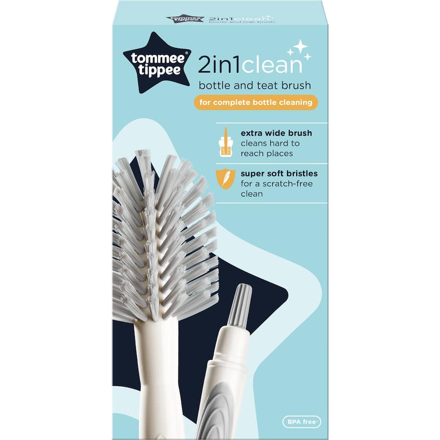Tommee Tippee Bottle And Teat Brush 2 In 1 Clean 1pack