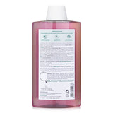 Klorane Shampoo with Peony Extract for sensitive scalps, 400ml, gentle, pH balanced, eco-friendly, sulfate-free, vegan formula.