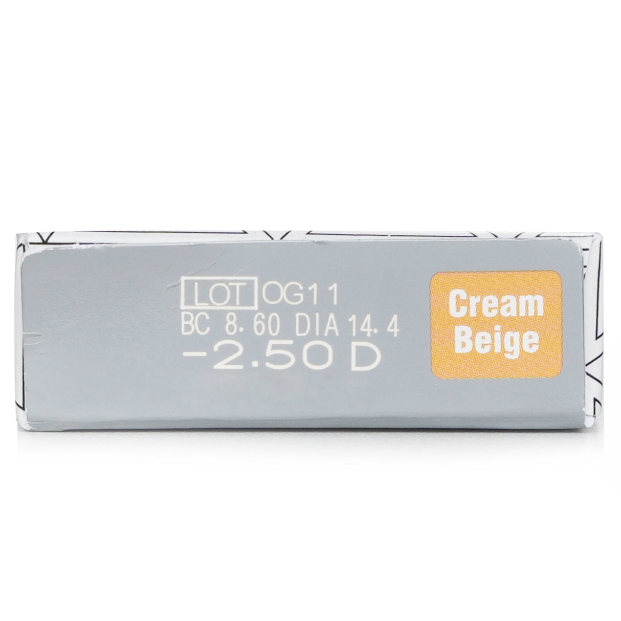 Cream beige 1-day color contact lenses in a 10-pack, offering comfort, protection, and a natural, exotic eye enhancement.