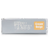 Cream beige 1-day color contact lenses in a 10-pack, offering comfort, protection, and a natural, exotic eye enhancement.