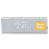 Pia Lilmoon Cream Beige 1 Day Color Contact Lenses enhance eye beauty with a dreamy mix of colors; 10 lenses per pack.