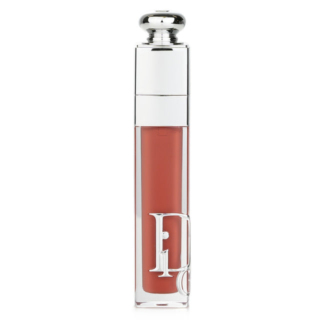 Christian Dior Addict Lip Maximizer Gloss in Intense Cinnamon, a hydrating plumper with a mirror-like finish and chic packaging.