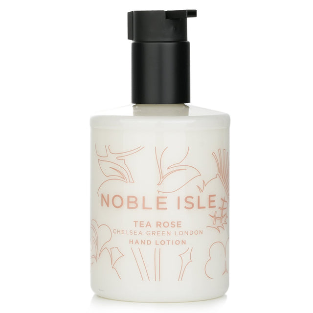 Luxurious hand lotion infused with rose, black tea, and jasmine, providing deep hydration and a soothing, lasting fragrance.