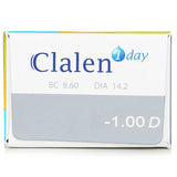 Daily disposable Clalen contact lenses featuring Ultra-Soo Technology for hydration and comfort, with high-definition vision.