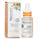 Teaology Vitamin C Infusion Brightening Serum enhances luminosity with natural ingredients, promoting radiant and revitalized skin.