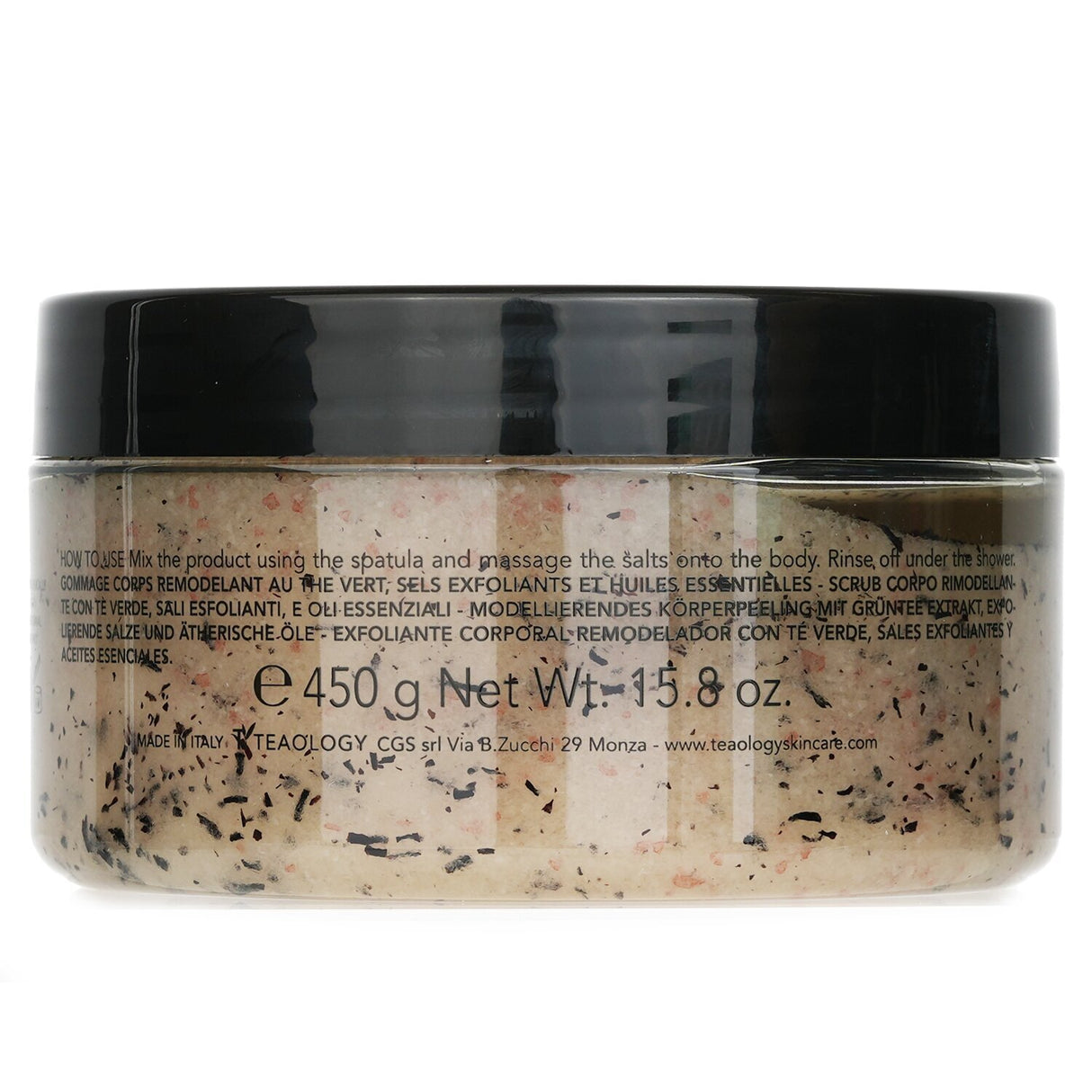 Luxurious Green Tea body scrub with natural ingredients, exfoliating and toning for soft, luminous skin.