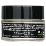 Luxurious 15ml anti-wrinkle eye cream with organic white tea and collagen to reduce dark circles and fine lines.