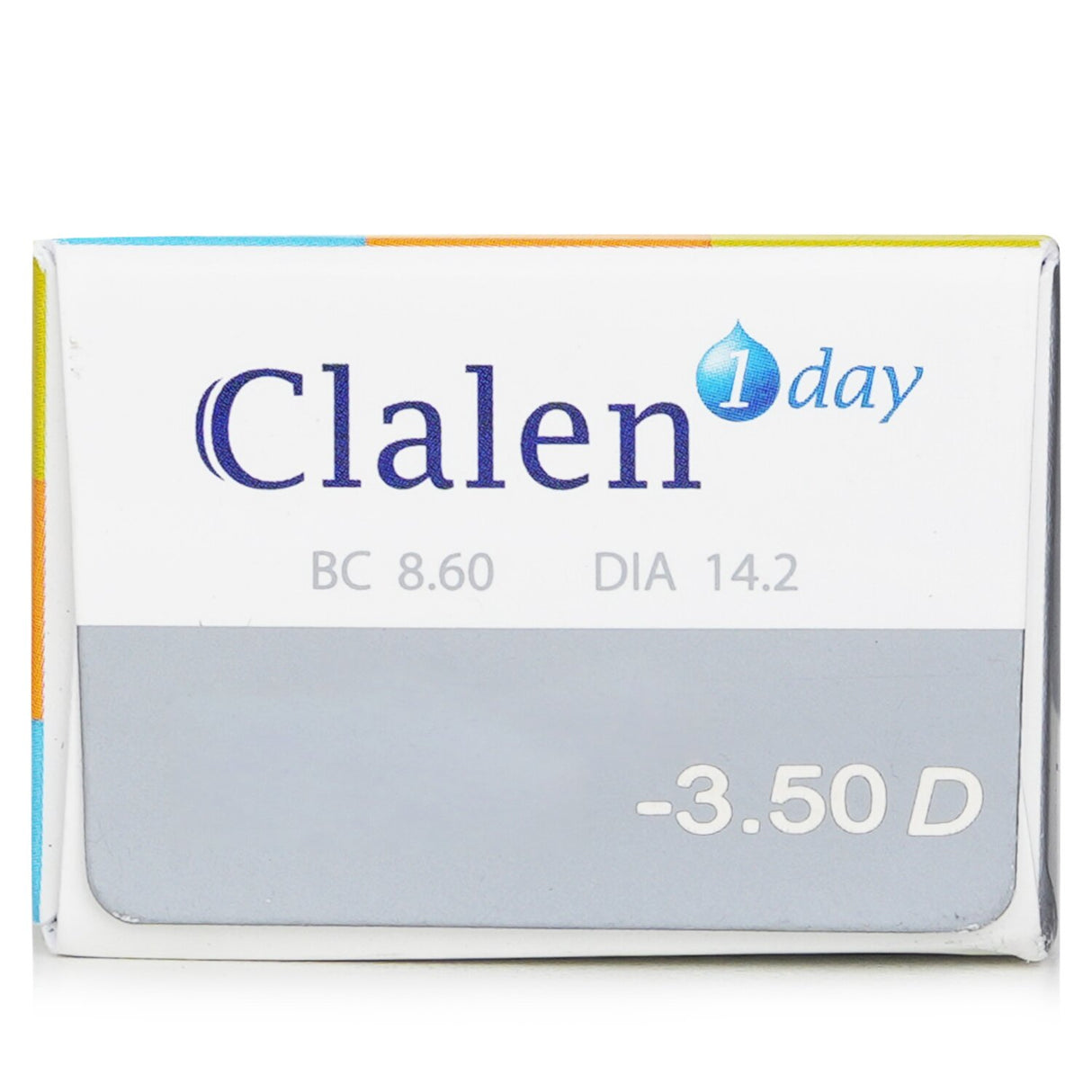 Clalen 1 Day Ultra-Soo Clear Contact Lenses -3.50, 30pcs, offer hydration and high-definition vision with UVA/UVB protection.