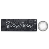 Clalen 1 Day Iris Suzy Gray contact lenses in 2-tone gray, offering comfort, UV protection, and high-definition vision.