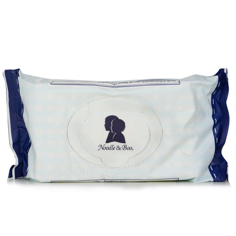 Fragrance-free cleansing cloths for babies, alcohol-free, infused with Vitamin E, aloe, and chamomile, ideal for skin care.