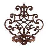 Elegant cast iron flowerpot holder (29.8 x 31.7cm) for showcasing plants, featuring a classic design and sturdy support.