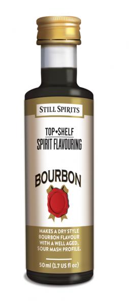 Alt text: "Still Spirits Top Shelf Bourbon bottle showcasing rich flavors and ideal for sipping or mixing in cocktails."