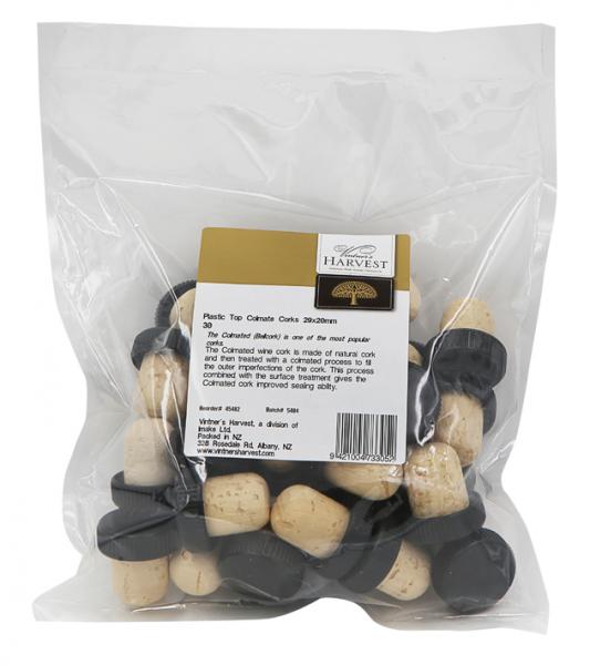 Vintner's Harvest Colmate corks, 29x20mm, bag of 30, durable and leak-proof for optimal wine preservation.